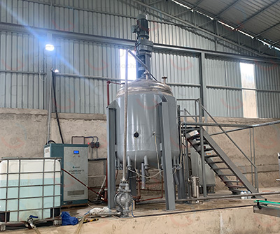 industrial chemical mixing reactor with hearing jacket and agitator stainless steel high-shear mixing reactor for tire repair sealant chemical formulation