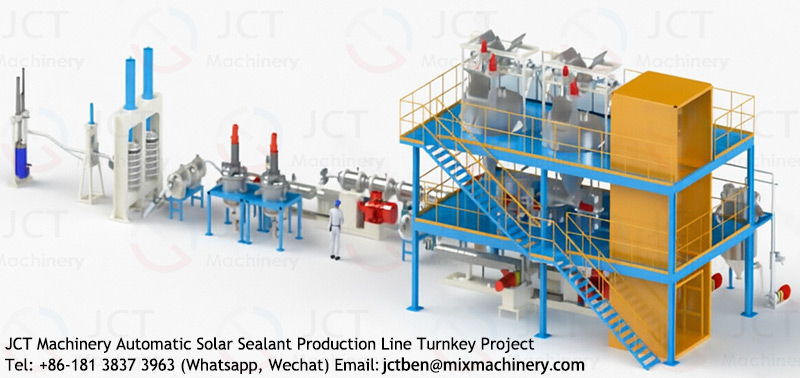 complete solar sealant manufacturing plant fully automatic solar sealant production line